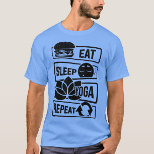 Sleep Yoga Wiederholung Meditation Yoga Yogi Spiri T-Shirt
