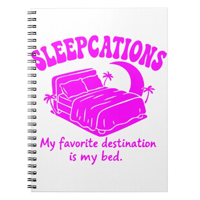 Sleepcations Notizblock (Vorderseite)