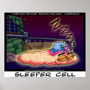 Sleeper Cell Lustige Sammelobjekt Kunst Leinwanddr Poster