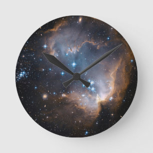 Sleeping Angel Star Cluster Runde Wanduhr