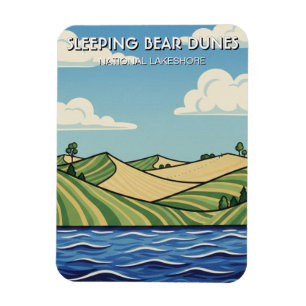 Sleeping Bear Dunes Michigan Reise Magnet