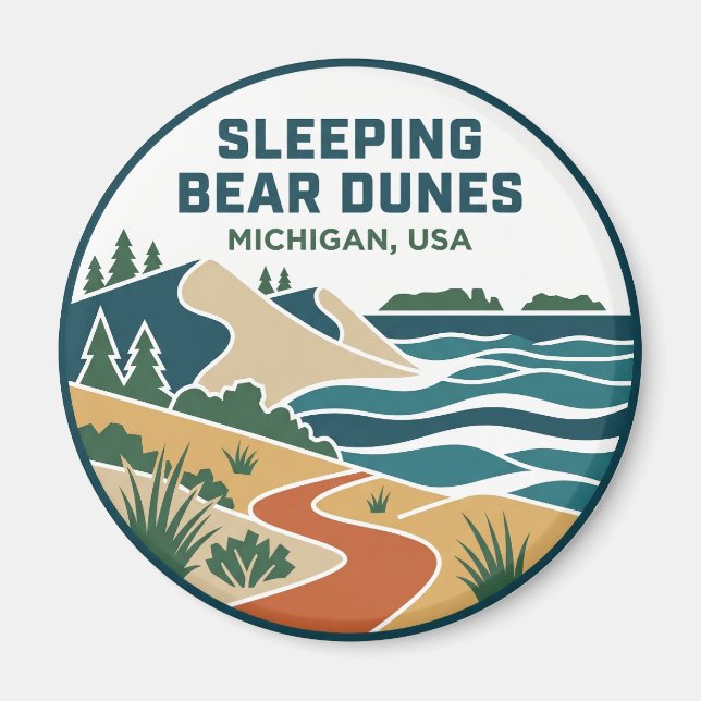 Sleeping Bear Dunes National Lakeshore USA Magnet (Vorne)