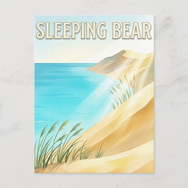 Sleeping Bear Dunes Postkarte (Vorderseite)