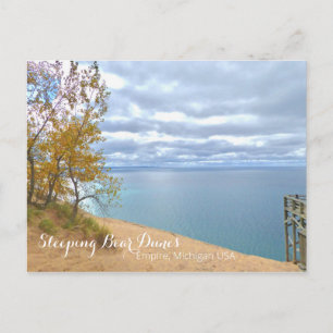 SLEEPING BEAR DUNES/VIEW OF LAKE MICHIGAN POSTKARTE