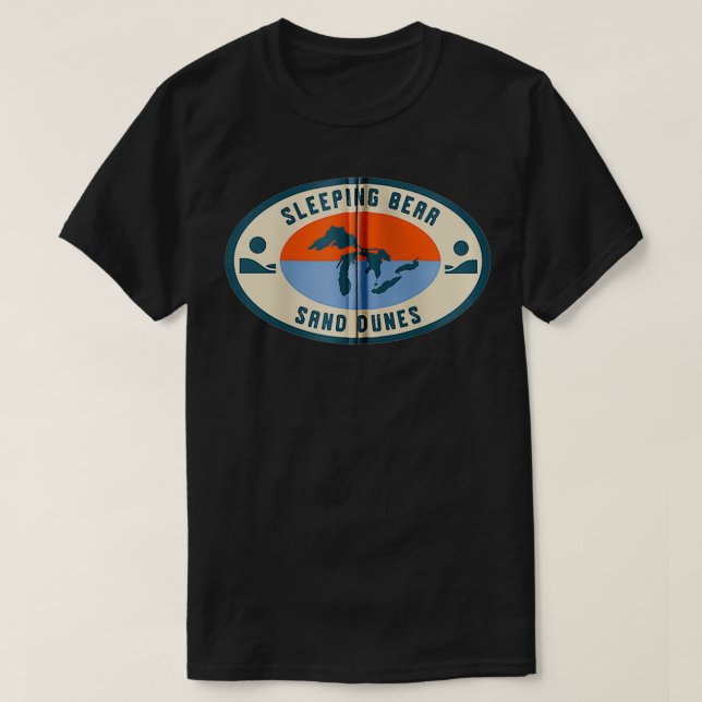 Sleeping Bear Sand Dunes Michigan Michigander Grea T-Shirt (Design vorne)