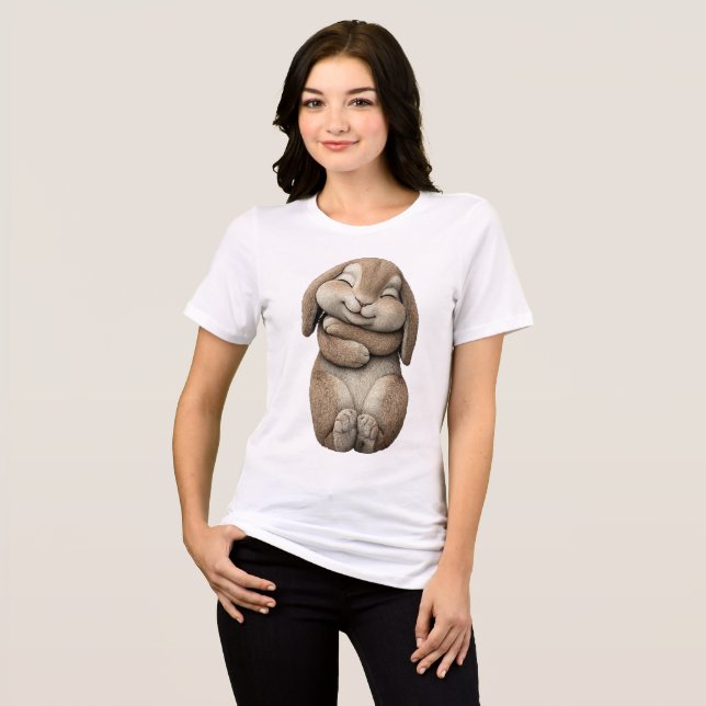 Sleeping Bunny Easter Shirt Too Cute To Handle (Vorderseite voll)