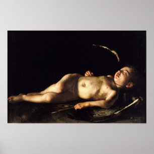 Sleeping Cupid by Caravaggio - Poster