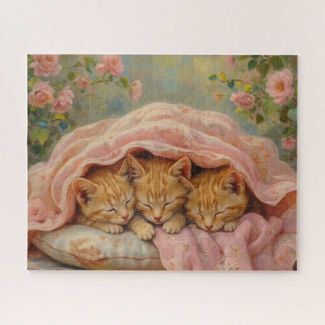 Sleeping Ginger Kittens Puzzle (Horizontal)