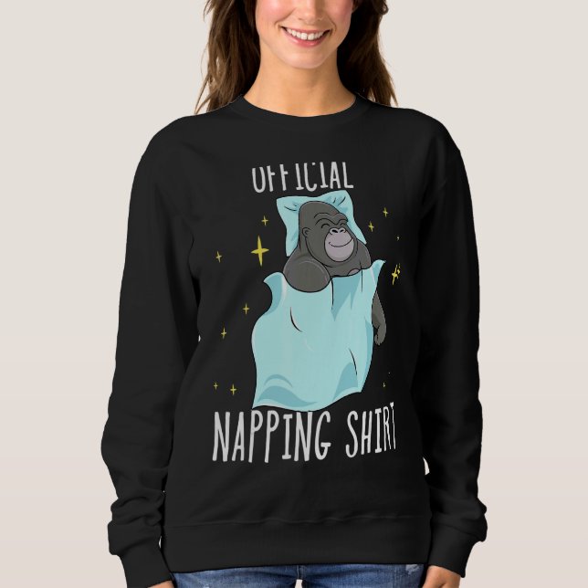 Sleeping Gorilla Pajamas Sleepyhead Sweatshirt (Vorderseite)