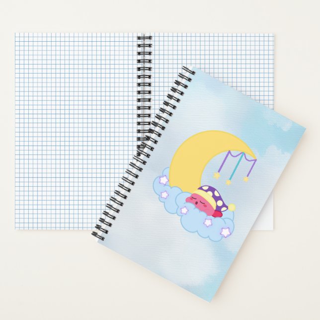 Sleeping Kirby Spiral Notebook (5.5" x 8.5") Notizbuch (Innen)