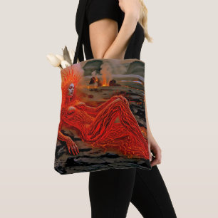 "Sleeping Magma" - Vulkanisches Frauenportrait