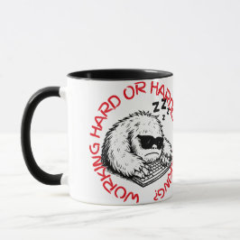 Sleeping on Keyboard Abominable Snowman Tasse