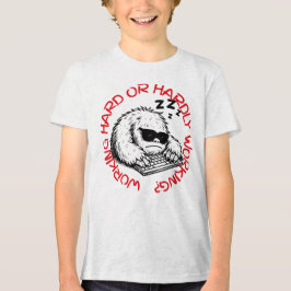 Sleeping on Keyboard Abominable Snowman Tri-Blend Shirt