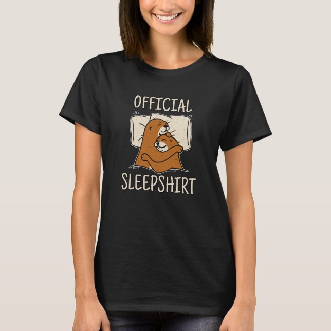 Sleeping Otter perfect for otter sleep T-Shirt (Vorderseite)