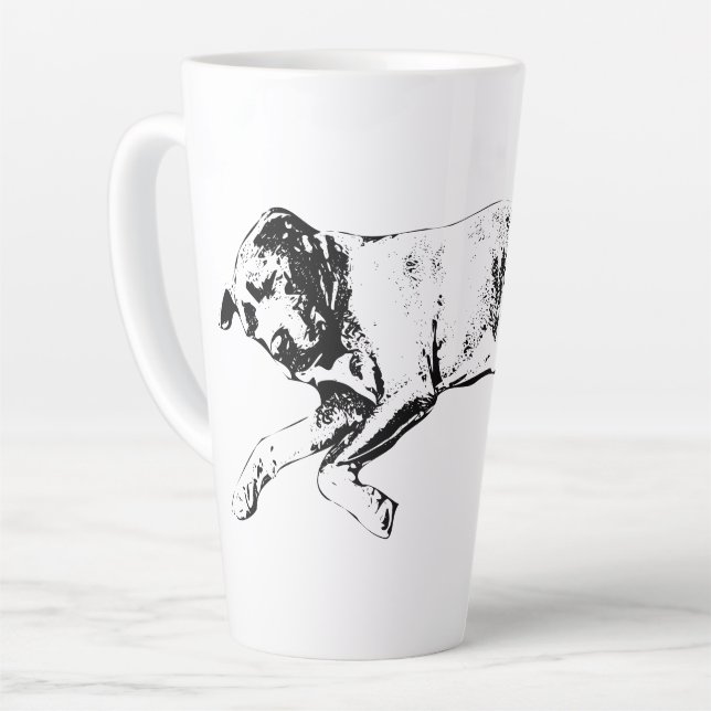 Sleeping Pit Mix, Cozy Weihnachten Milchtasse (Linke Ecke)