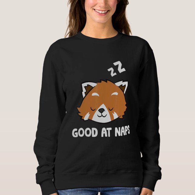 Sleeping Red Panda Good At Naps Napping Red Panda  Sweatshirt (Vorderseite)