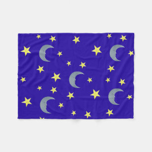 Sleeping Sky Fabric - blau Fleecedecke