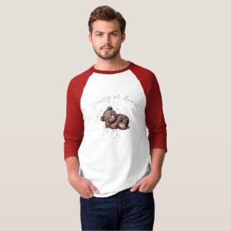Sleeping Teddy Bear Raglan T-Shirt