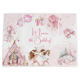 Sleepover pajama Kindergeburtstag Party Große Geschenktüte