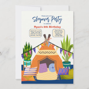 Sleepover Party Einladung