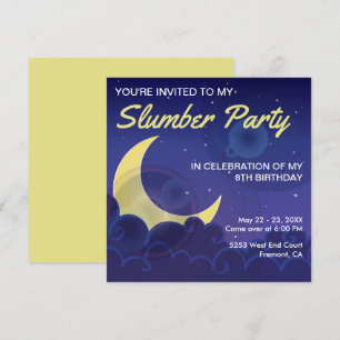 Sleepover Party Slumber Party Geburtstag Einladu Einladung
