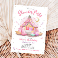 Sleepover Slumber Partys Glamping Zelt Geburtstag