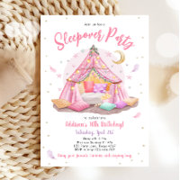 Sleepover Slumber Partys Glamping Zelt Geburtstag