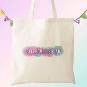 Sleepover Squad   Hübsches pastellfarbenes Gastges Tragetasche