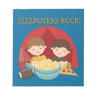 Sleepovers-Felsen Notizblock