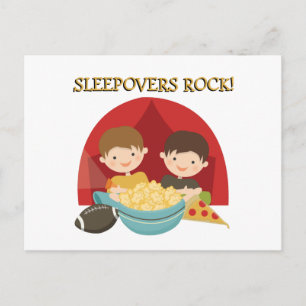 Sleepovers Rock Postkarte