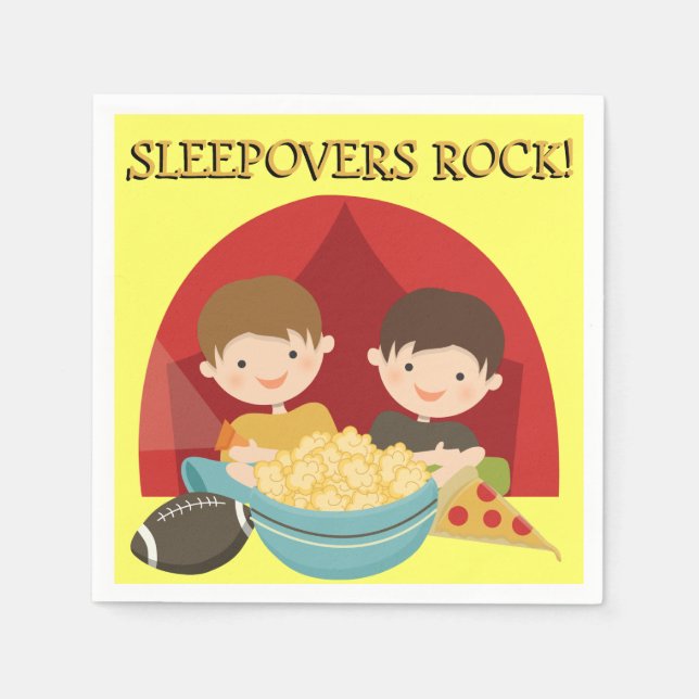 Sleepovers Rock Serviette (Vorderseite)