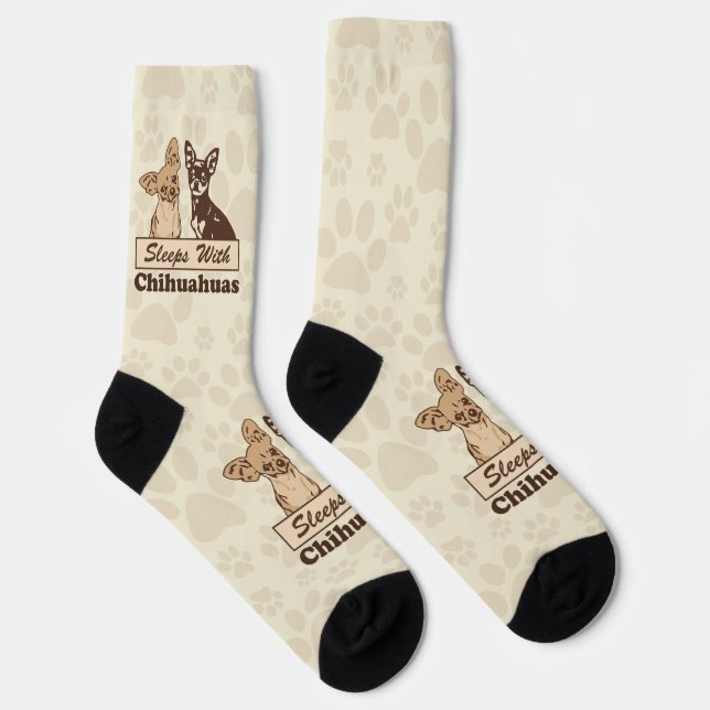 Sleeps With Chihuahuas Socks Socken (Rechts)