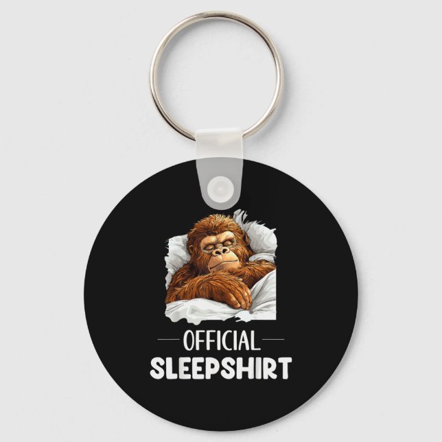 Sleepshirt Sleeng Bigfoot Sasquatch Lovers Pajama  Schlüsselanhänger (Vorderseite)