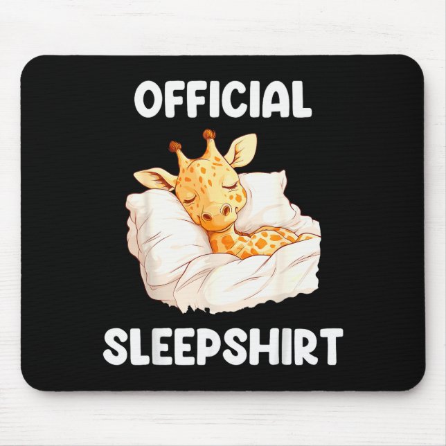 Sleepshirt Sleeng Giraffe Animal Lovers Pajama  Mousepad (Vorne)