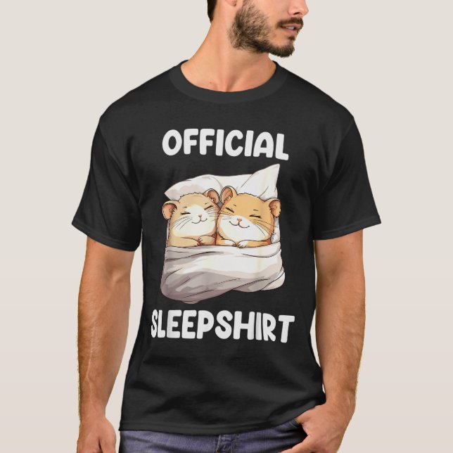 Sleepshirt Sleeng Hamster Animal Lovers Pajama  T-Shirt (Vorderseite)
