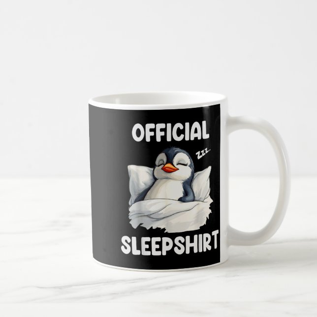 Sleepshirt Sleeng Penguin Animal Lovers Pajama  Kaffeetasse (Rechts)