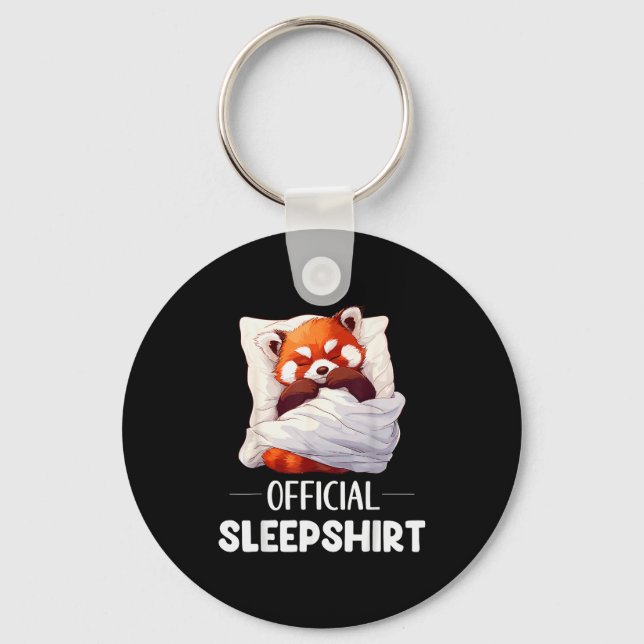 Sleepshirt Sleeng Red Panda Animal Lovers Pajama  Schlüsselanhänger (Vorderseite)