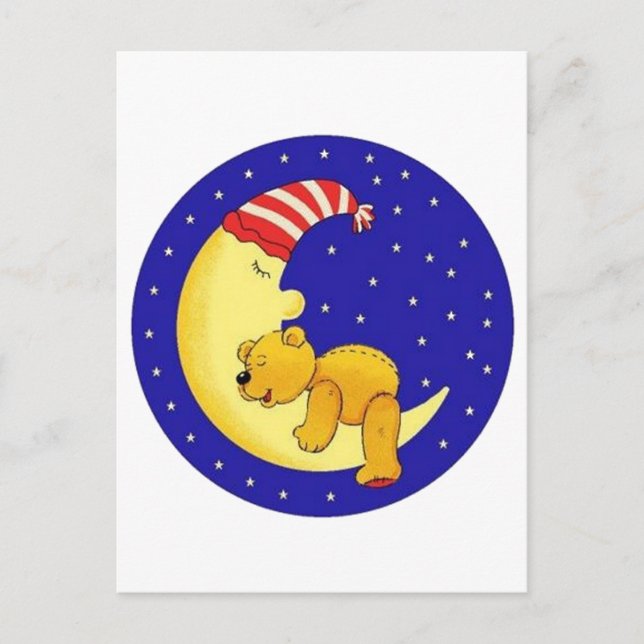 Sleeptime Bär Postkarte (Vorderseite)