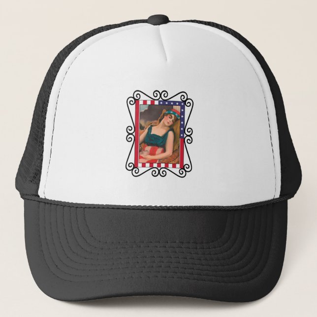 Sleepy America Truckerkappe (Vorderseite)