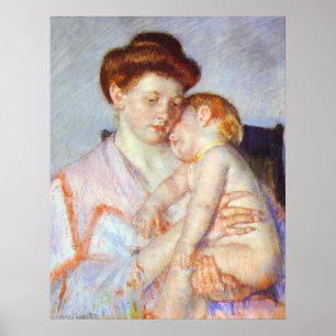 Sleepy Baby. c. 1910, Mary Cassatt Poster