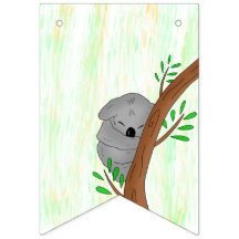 Sleepy Baby Koala Bear Personalisiert Babydusche