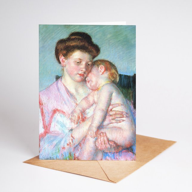 Sleepy Baby | Mary Cassatt Karte (Von Creator hochgeladen)