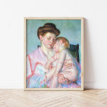 Sleepy Baby | Mary Cassatt Poster<br><div class="desc">Sleepy Baby (1910) von der amerikanischen Impressionistin Mary Cassatt. Original-Kunstwerk ist ein pastellfarbenes Portrait einer Mutter,  die ihr schlafendes Baby hält. Verwenden Sie die Entwurfstools,  um einen benutzerdefinierten Text hinzuzufügen oder das Bild zu personalisieren.</div>