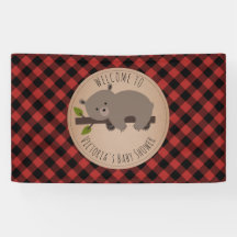 Sleepy Bear Buffalo Kariert Babydusche Empfang