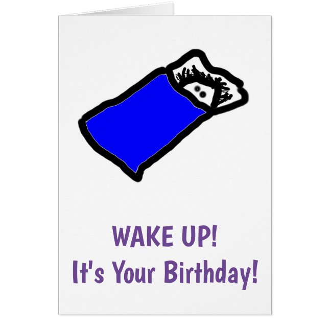 Sleepy Birthday Card (Vorne)