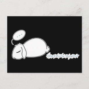 Sleepy Bunny Stewie Postcard Postkarte