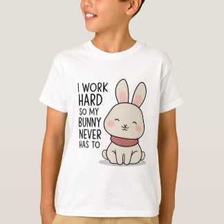 Sleepy Bunny T - Shirt - Gemütlicher Minimalistisc