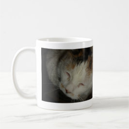 Sleepy Calico Cat Tasse