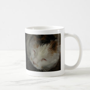 Sleepy Calico Cat Tasse