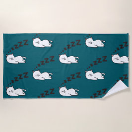 Sleepy Cat Cat Strandtuch